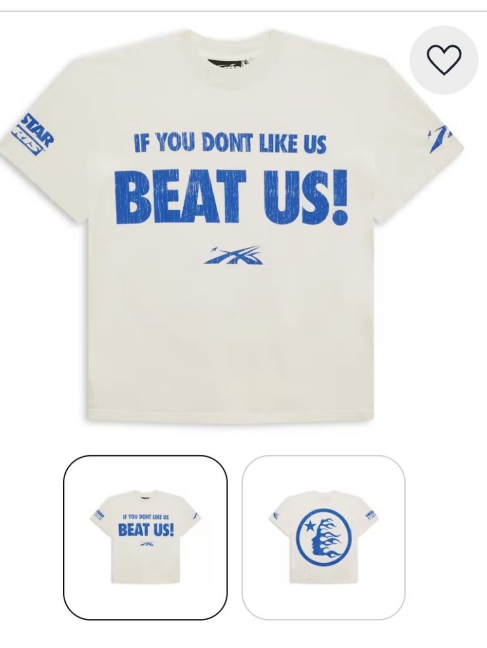 Hell Star Nwt 'Beat Us' Graphic Tee Size Medium
